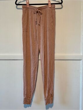 Casual Drawstring Jogger Pants - Dusty Rose